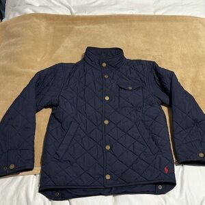 Polo by Ralph Lauren Dark Blue Quilted Puffer Jacket Boys